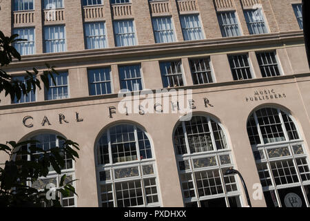 Carl Fischer Gebäude in Astor Place, New York, USA Stockfoto