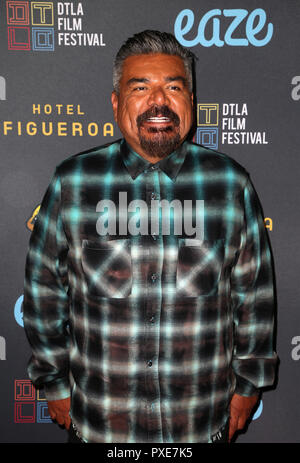 Los Angeles, Ca, USA. Okt, 2018 21. George Lopez, bei der Premiere von Fluß läuft rot an der DTLA Filmfestival in Regal Cinemas L.A. Leben in Los Angeles, Kalifornien am 21. Oktober 2018. Credit: Faye Sadou/Medien Punch/Alamy leben Nachrichten Stockfoto