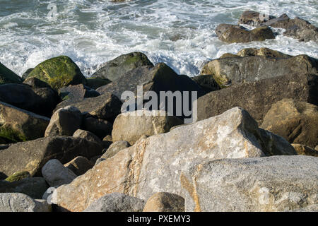 Ofir Beach in Portugal, Surf spot Stockfoto