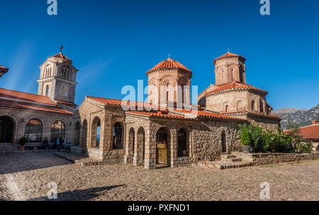 Naum Kloster am Ohrid-See in Mazedonien Stockfoto