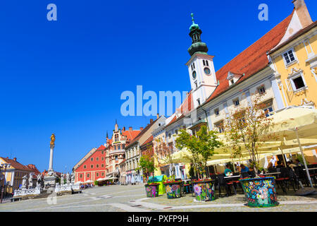 Hauptplatz (Travni Trg). Stockfoto