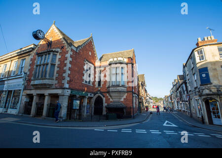 Winchcombe Museum befindet sich an der Ecke der North Street und High Street, Cotswolds, Gloucestershire, England Stockfoto