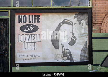 Lowell Arizona USA. Geschäftsviertel Stockfoto