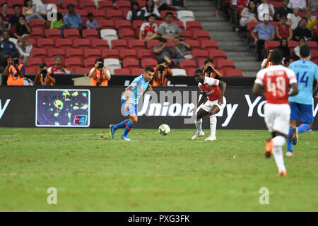 Kallang-Singapore-26 Jul 2018: Engel Correa #11 Spieler von Atletico Madrid in Aktion vor dem icc 2018 zwischen Arsenal gegen bei Atletico de Madrid an Natio Stockfoto