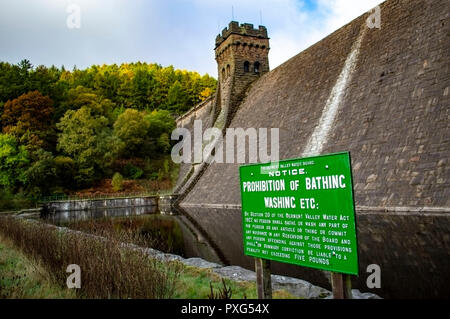 Derwent Verdammung in der Derwent Valley im Peak District, ENGLAND Stockfoto