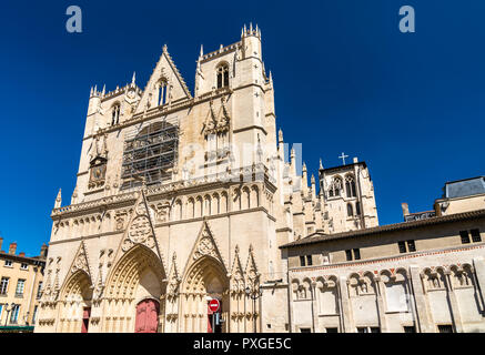 Saint John Kathedrale von Lyon, Frankreich Stockfoto