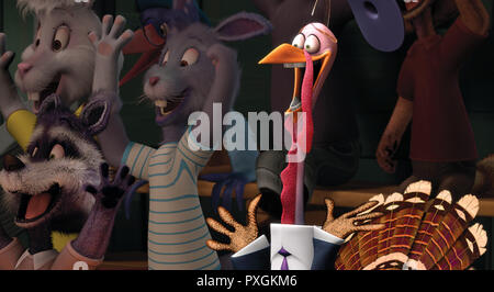 Himmel und Huhn aka. Chicken Little, 2005 Regie: Mark Dindal, Animation Szene: Chicken Little Stockfoto