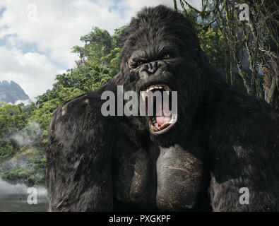 King Kong, 2005 Regie: Peter Jackson, King Kong, der riesige Affe Stockfoto