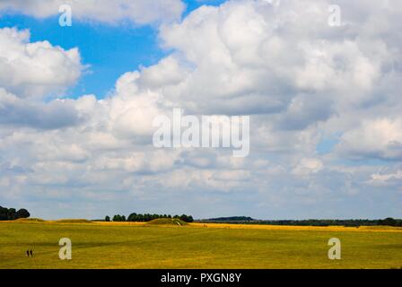 Aylesbury Landschaft von Wiltshire neben Stonehenge Stockfoto