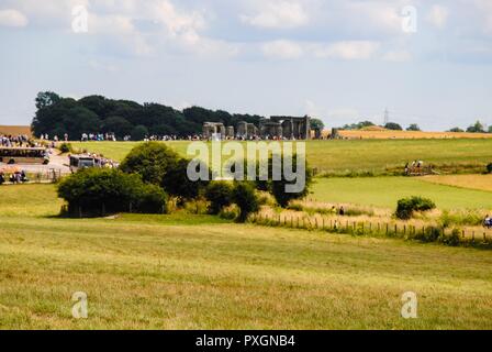 Aylesbury Landschaft von Wiltshire neben Stonehenge Stockfoto