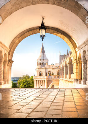 Sonnenaufgang in Fisherman's Bastion Stockfoto