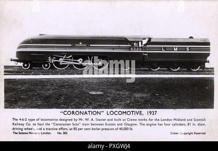 Krönung LMS Eisenbahnlokomotive Stockfoto