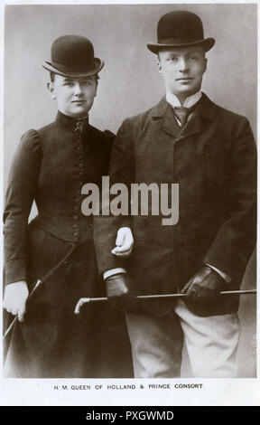 Wilhelmina, Königin von Holland, und Henry, Prinz Gemahlin Stockfoto