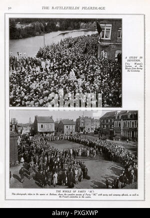 British Legion Women's Section, Battlefields Pilger Stockfoto