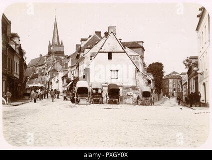 Steet Scene - Neufchatel-en-Bray, Frankreich Stockfoto