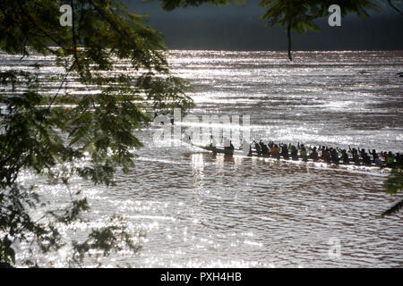 Yacht Racing Festival in Luang Prabang, Laos, 9. September 2018 Stockfoto