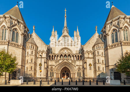 Die Royal Courts of Justice, Strand, London. Stockfoto