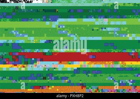 Farbe glitched Hintergrund Stock Vektor