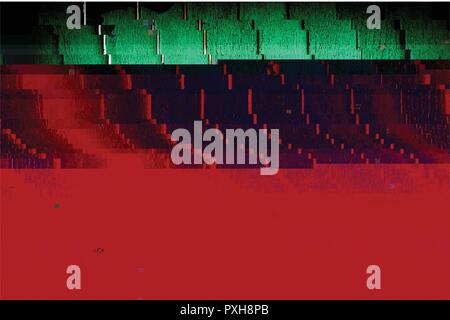 Farbe glitched Hintergrund Stock Vektor