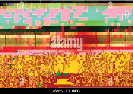 Farbe glitched Hintergrund Stock Vektor