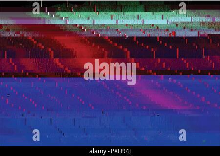 Farbe glitched Hintergrund Stock Vektor