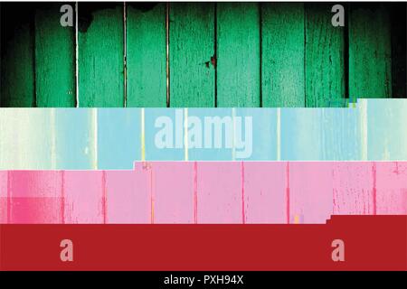 Farbe glitched Hintergrund Stock Vektor