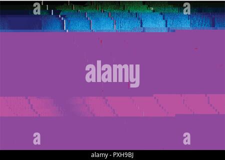 Farbe glitched Hintergrund Stock Vektor