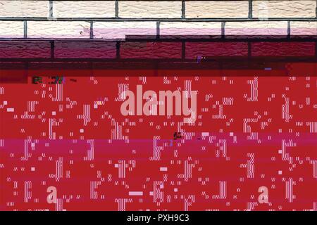 Farbe glitched Hintergrund Stock Vektor