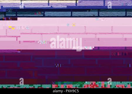 Farbe glitched Hintergrund Stock Vektor