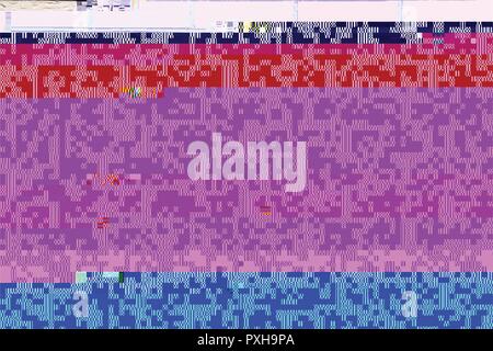 Farbe glitched Hintergrund Stock Vektor