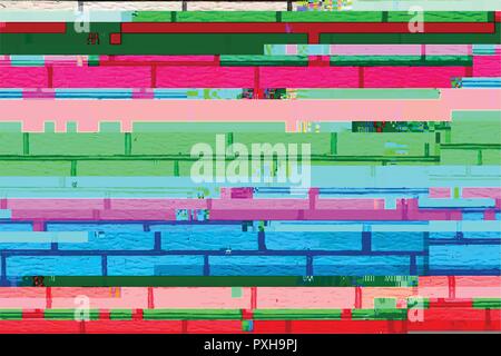 Farbe glitched Hintergrund Stock Vektor