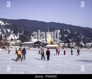 Deutschland, Schliersee im winter Stockfoto