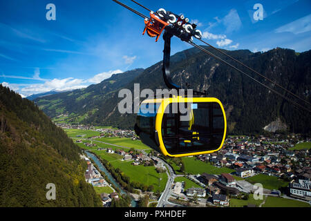 Seilbahn Kabine auf Ski Resort Stockfoto