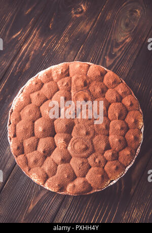 Tiramisu in Auflaufform Stockfoto