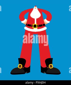 Big Santa Claus. Riesige Weihnachten Großvater. Super opa Vector Illustration Stock Vektor