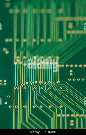Elektrische Platine Nahaufnahme Stockfoto