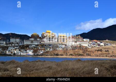 Songzanlin tibetisch-buddhistischen Kloster, Shangri La, Xianggelila, Provinz Yunnan, China Stockfoto