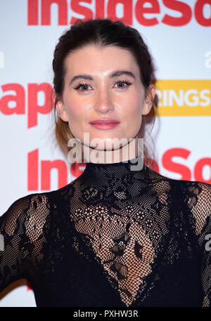 Charley Webb an der Innenseite Soap Awards 2018 100 Wardour Street, Soho, London statt. Stockfoto