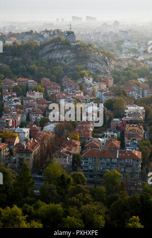 Herbst Blick auf die Altstadt Plovdiv, Bulgarien Stockfoto