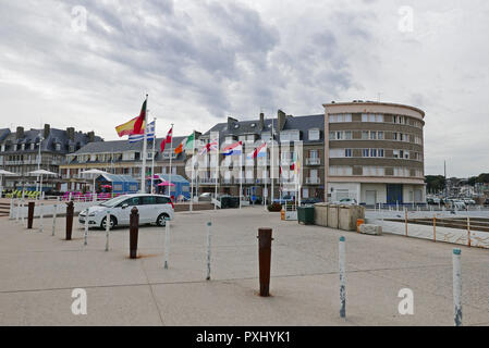 Saint-Valery-en-Caux Hafen, Seine-Maritime, Normandie, Frankreich, Europa Stockfoto