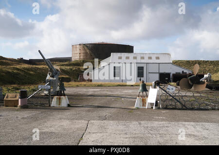 Scapa Flow Museum Korenbloemen Stromness Orkney Stockfoto