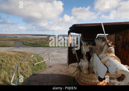 Scapa Flow Museum Korenbloemen Stromness Orkney Stockfoto