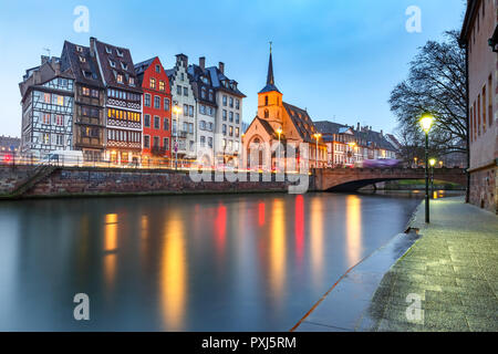 Weihnachten Damm in Straßburg, Elsass Stockfoto