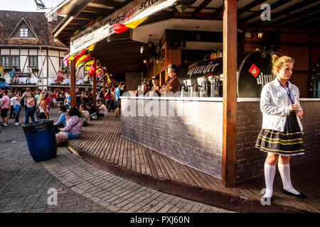 Oktoberfest 2018 im Parque Vila Germanica. Blumenau, Santa Catarina, Brasilien. Stockfoto