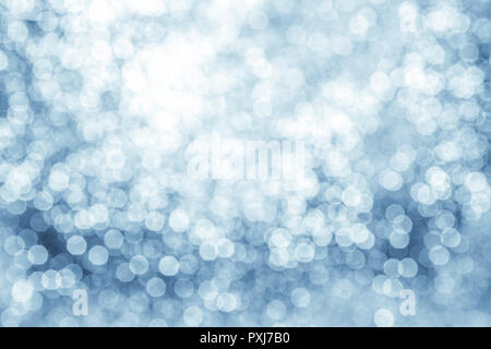 Silver overlay Hintergrund der glitzernden Lichter mit Bokeh Effekt und abstrakte Bokeh leuchtet Stockfoto