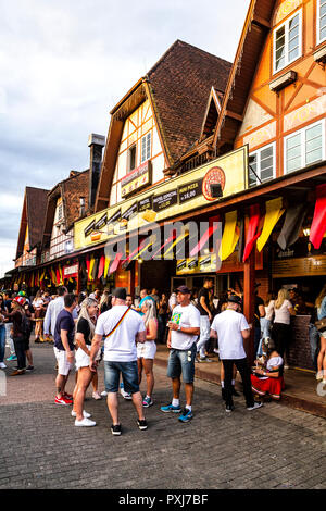 Oktoberfest 2018 im Parque Vila Germanica. Blumenau, Santa Catarina, Brasilien. Stockfoto