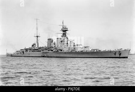 HMS Hood, Royal Navy battlecruiser Stockfoto