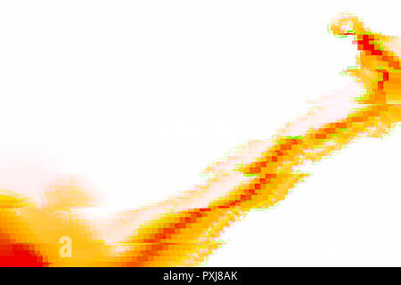 Farbiges Rauschen mit verrückten Richtungen des Lichts. Moderne, trendige Digitale abstrakte Konzept Hintergrund, Bewegung Stockfoto