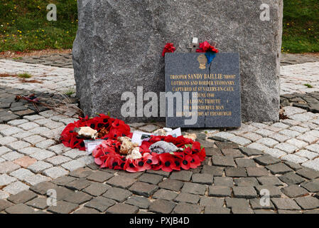 Saint-Valery-en-Caux, 51st Highland Division Memorial WW II, Seine-Maritime, Normandie, Frankreich, Europa Stockfoto