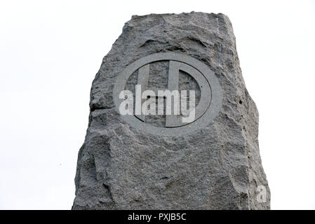 Saint-Valery-en-Caux, 51st Highland Division Memorial WW II, Seine-Maritime, Normandie, Frankreich, Europa Stockfoto